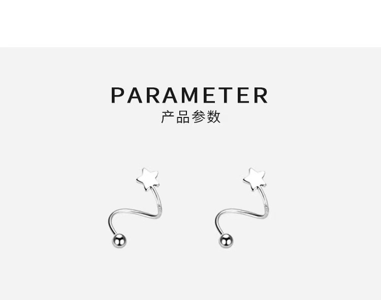 s925 sterling silver spring stud earrings for women, 2023 New style, personalized and light luxury stud earrings, small and exquisite earrings, high-end earrings pic 4