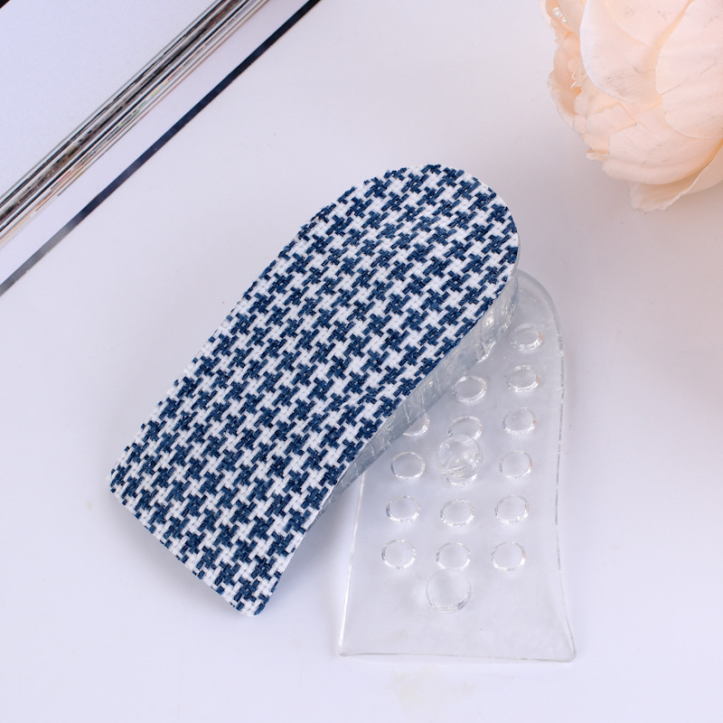 1003 Three-layer inner height-increasing insoles for men and women, invisible casual sports shoes, silicone height-increasing pad, half pad, 3.5cm pic 4