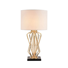 American-style creative ceramic gourd table lamp, bedside lamp, retro living room and study decorative lamp, simple American-style lighting fixtures, European style pic 2