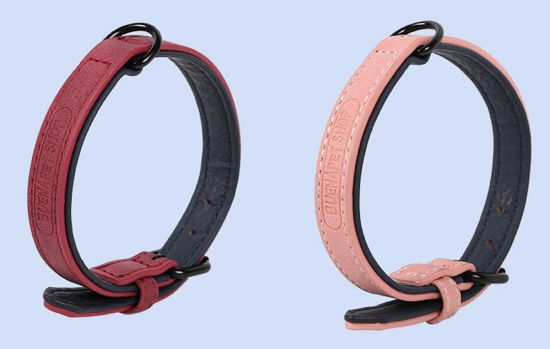 Cross-border hot-selling pet collars, dog PU collars, medium and large-sized dog neck covers, and leash collars are available for wholesale in stock pic 15