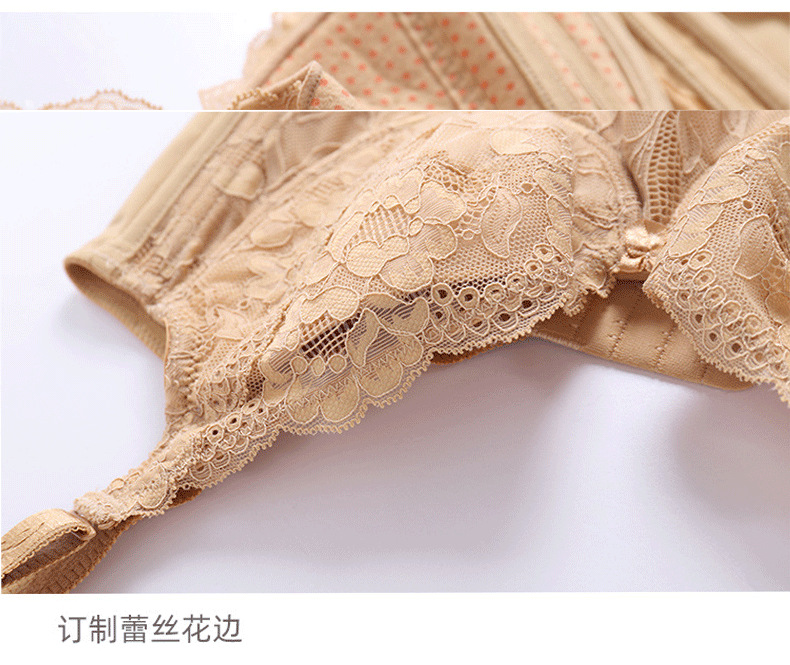 Thin and adjustable bra with three rows and seven buttons for breast retraction and anti-sagging, oversized large chest, thin cup, Foshan underwear for women pic 43
