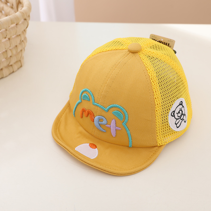 Sombrero de bebé verano slim duck tongue recién nacido bebé sombreado de verano chico sol niños protección solar malla gorro pic 8