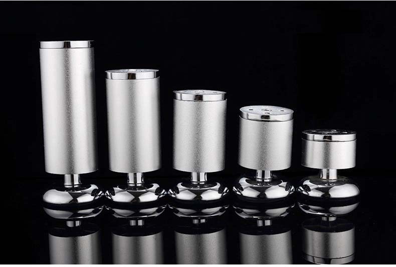 Factory direct sales of bathroom cabinet support feet, bed feet, bar counter feet, aluminum alloy round adjustable furniture, sofa cabinet feet pic 4