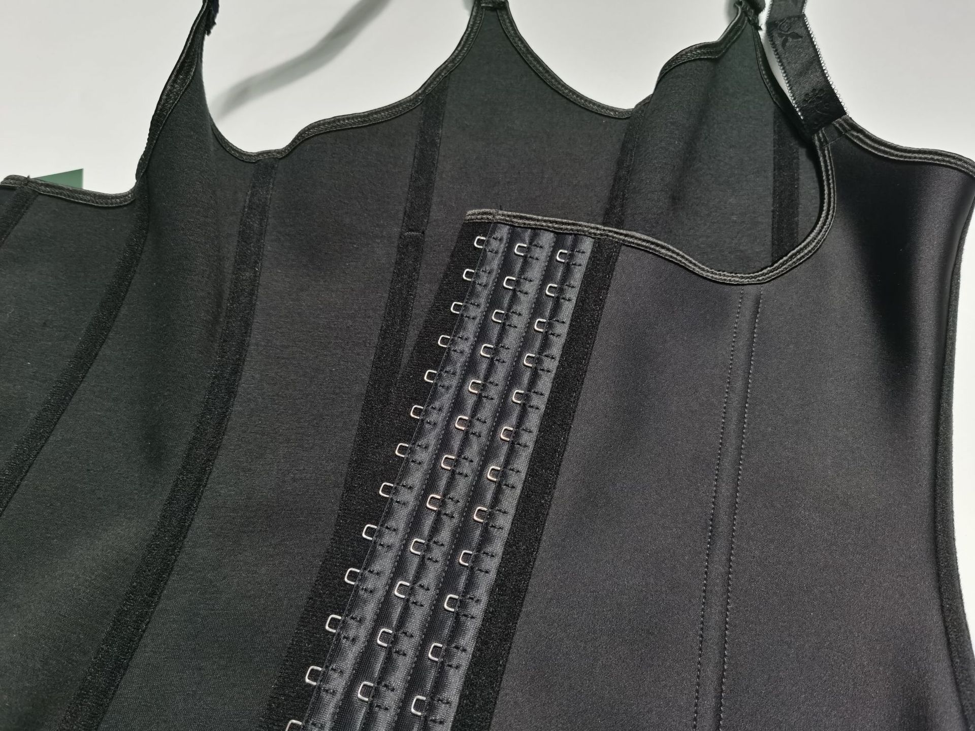 Cross-border exclusive three-layer 9-bone latex waist-cinching and belt-tightening body-shaping garment with rubber fine shoulder straps and waist seal pic 5