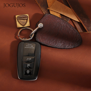 跨境疯马皮钥匙包多功能零钱包复古真皮汽车钥匙包门用车用钥匙包详情3