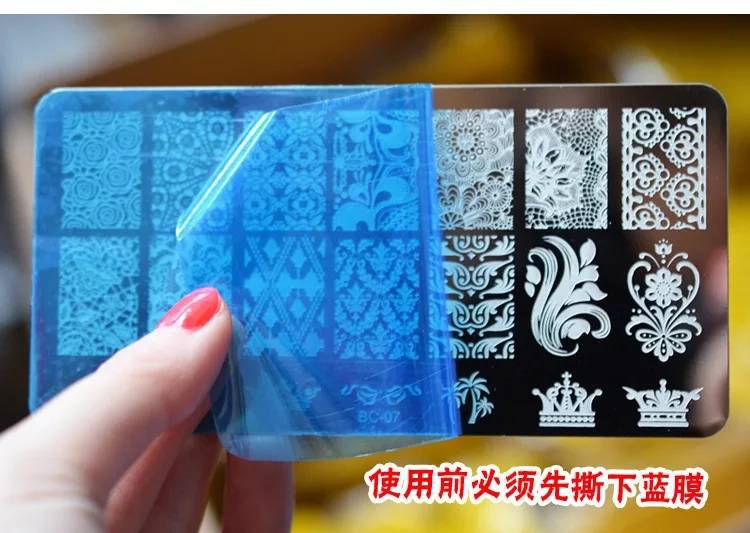外贸热销美甲印花钢板美甲印花工具转印章指甲模板钢板详情2