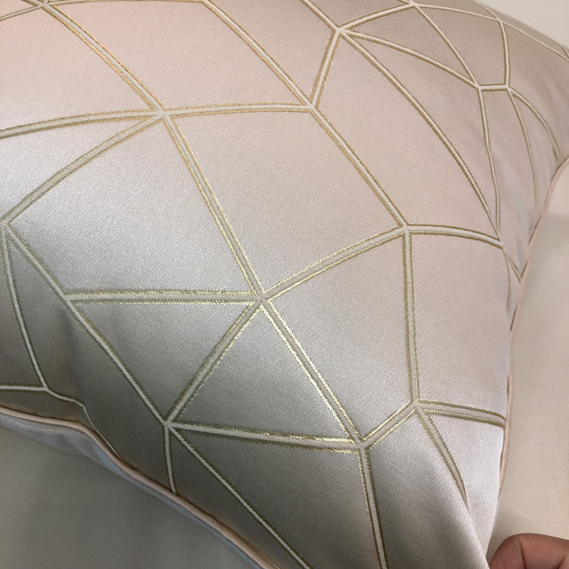 厂地货源样板房简约现代抱枕 线条风靠枕套 跨境ebay亚马逊靠垫套详情8