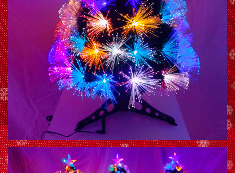 Shengfa 1.8M colorful light Feather Christmas Tree, household simulation Large luminous Christmas PVC tree factory wholesale pic 38