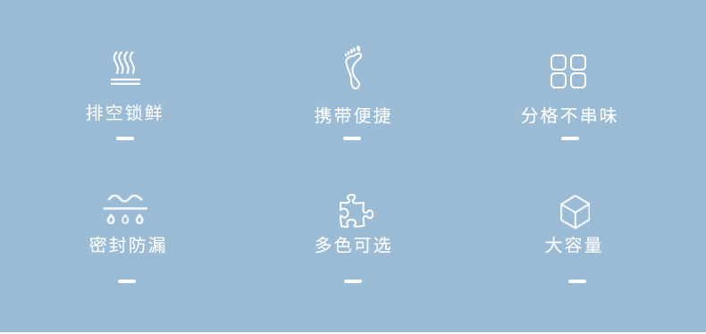 大容量长方形便当盒学生分格午饭盒简约便携保温饭盒可微波炉加热详情2