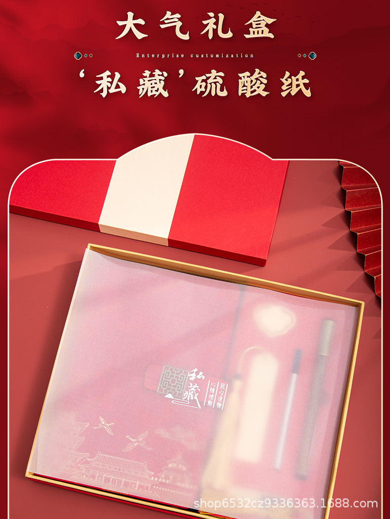 国潮笔记本礼盒套装高颜值礼品文创商务笔记本办公创意伴手礼定制详情5