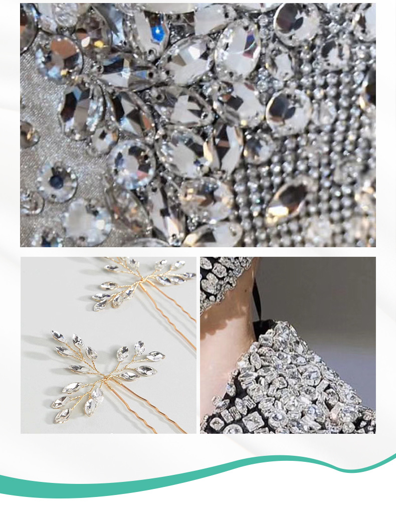 Factory wholesale of Guomao A diamond, round glass diamond, clothing, sticker diamond accessories, diy nail ornaments pic 11