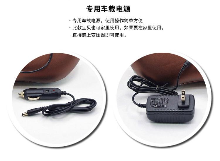 New car massage pillow, electric cervical massager, home infrared heating kneading shoulder and back massage headrest pic 16