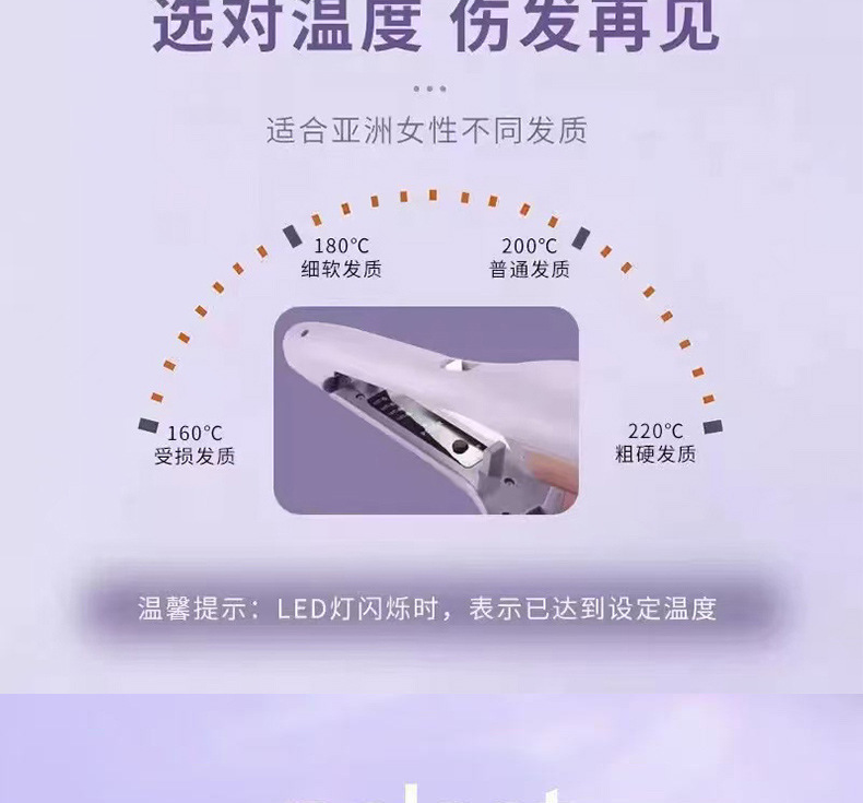 Egg roll head curling iron 32mm large roll cake sandwich short hair water ripple styling without damaging hair factory supply chain wholesale pic 4