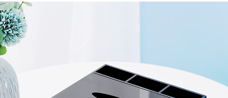 酒店牙具盒亚克力宾馆洗漱用品盒客房耗品纸巾盒托盘遥控盒收纳盒详情38