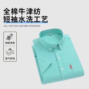 跨境男装衬衫有口袋中年长袖春秋休闲免烫四面弹力商务纯色衬衣详情6