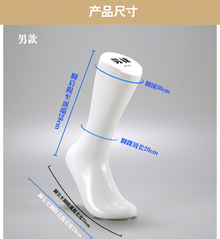 厂家直销男女儿童宝宝无缝脚模鞋模 加厚磁铁脚模 仿真腿模模袜详情14