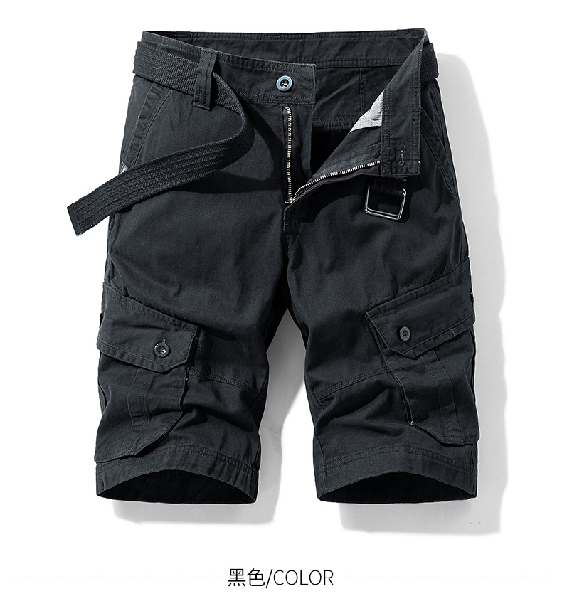 夏季短裤男装批发日系工装短裤男式休闲五分裤潮牌直筒多袋短裤男详情13