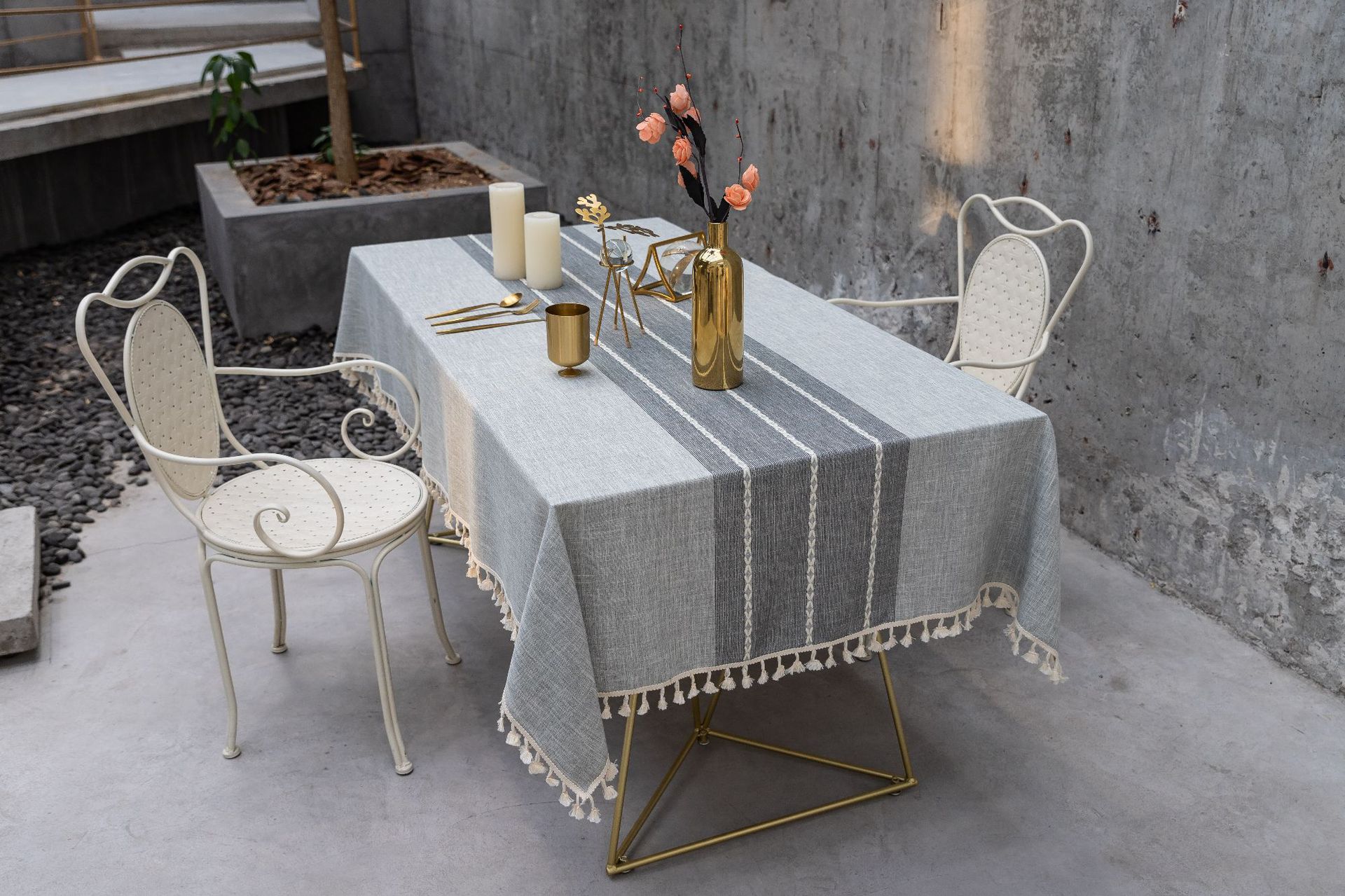 Cross-border home textile cotton and linen embroidered tablecloth, party dust-proof, Christmas festival, kitchen, banquet and gathering bestseller tablecloth pic 18