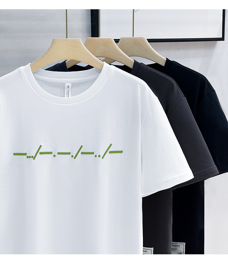 夏季极简内搭打底衫美式休闲短袖t恤男士重磅帅气日系复古男上衣详情15