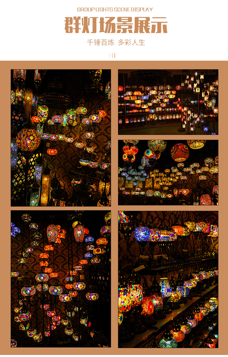 Wholesale of Qianlian Decorative chandeliers, European and American personalized and creative glass chandeliers for restaurants, bars, coffee shops, corridors and passageways pic 14