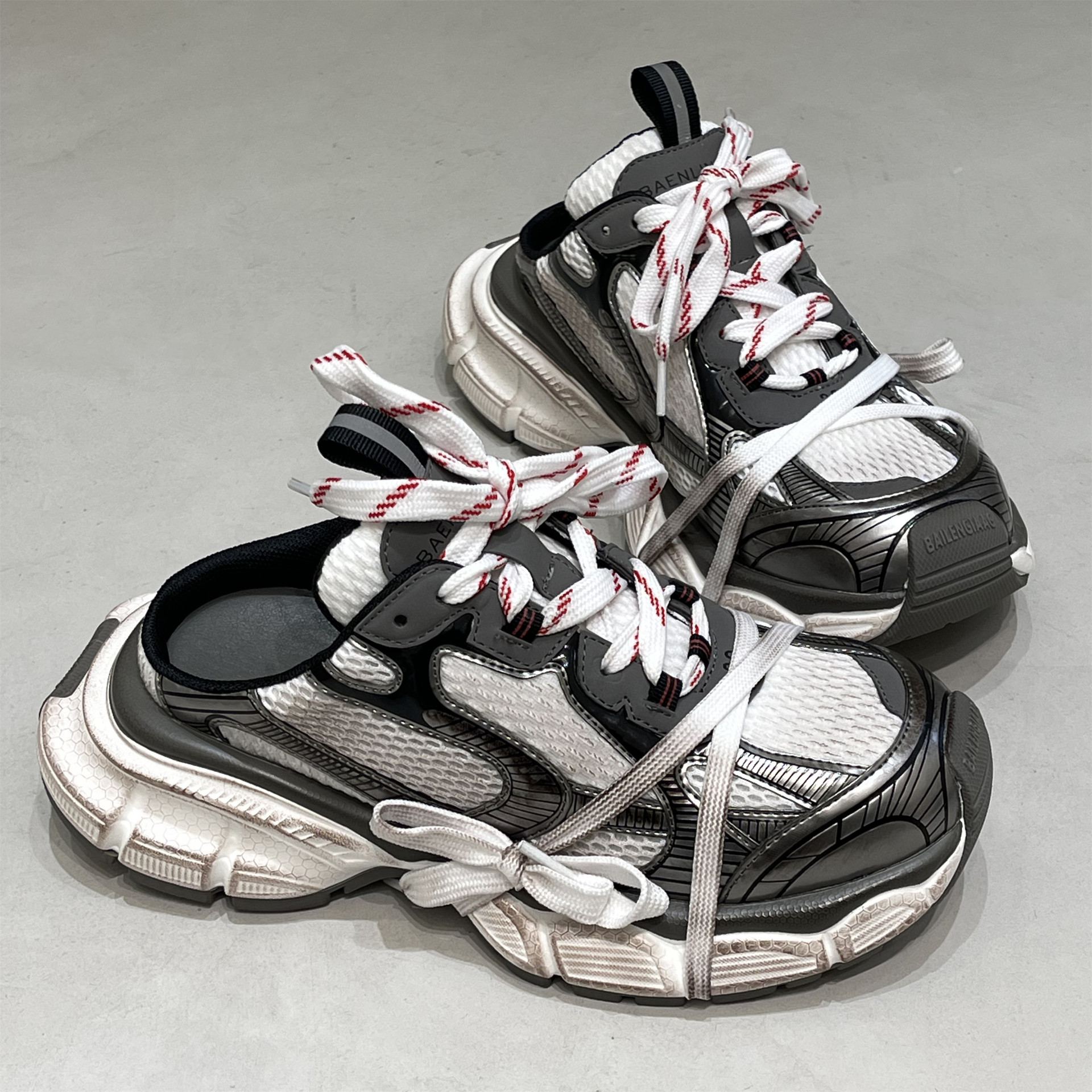 2023年新款老爹鞋增高厚底运动鞋休闲做旧复古情侣男女鞋详情40