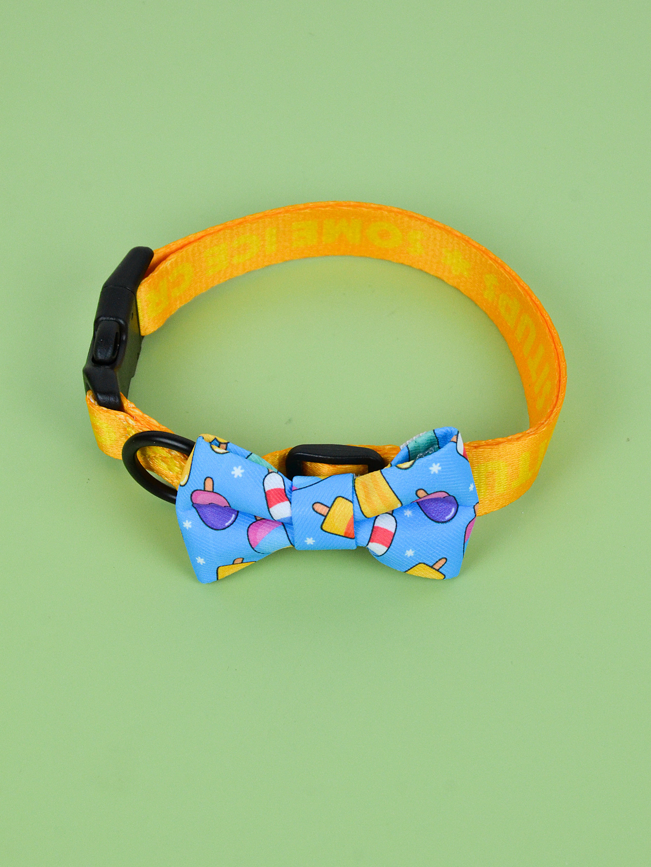 New cross-border summer cute pet collar and bow tie, double-sided printed cat and dog bow tie, cartoon bow tie pic 9