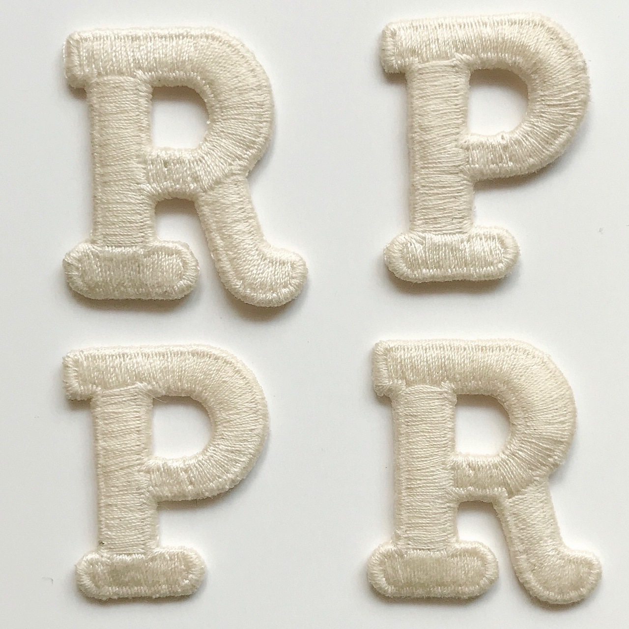 辅料刺绣花DIY布贴S水溶英文字母R刺绣帽子徽章P刺绣logo补丁贴C详情2