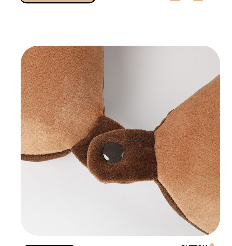 卡通记忆棉u型枕办公室午睡枕头户外旅行便携枕头氨纶超柔护颈枕详情17