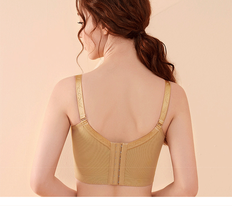 Thin and adjustable bra with three rows and seven buttons for breast retraction and anti-sagging, oversized large chest, thin cup, Foshan underwear for women pic 40
