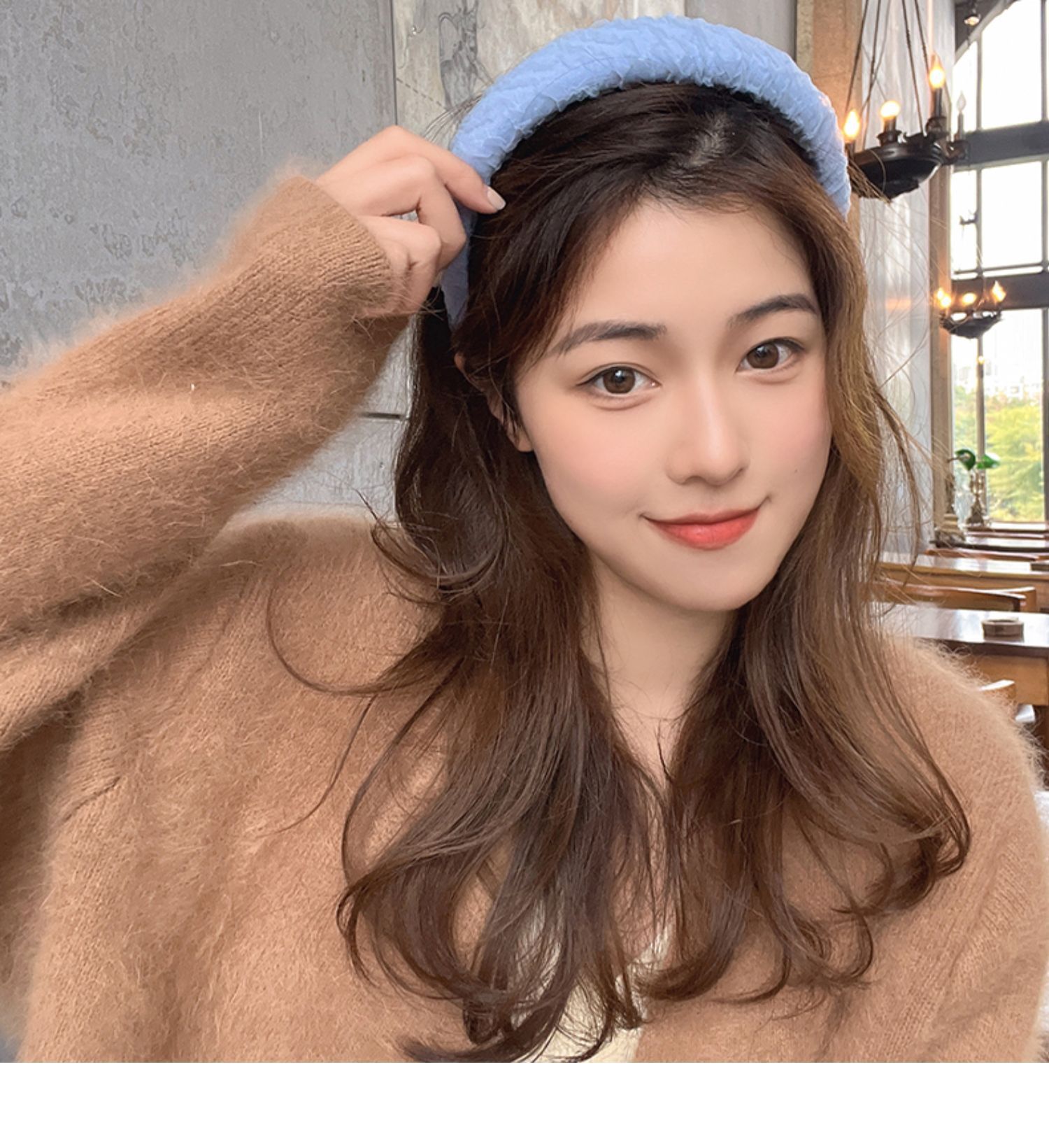 糖果色高颅顶发箍韩国网红女气质头箍减龄宽边头饰压发卡发带发饰详情10