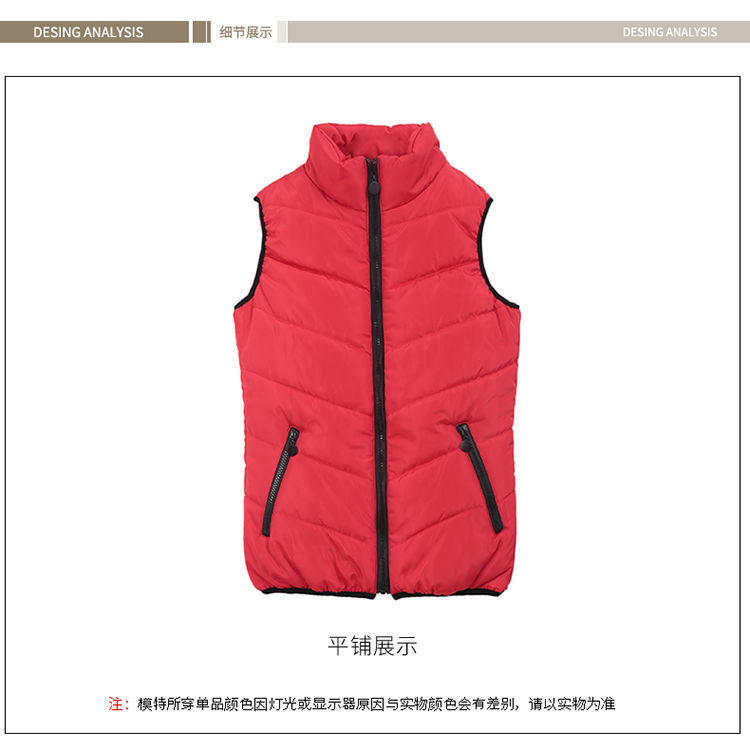 羽绒棉坎肩女马甲新款洋气流行时尚马夹女短款外搭叠穿小马甲详情19