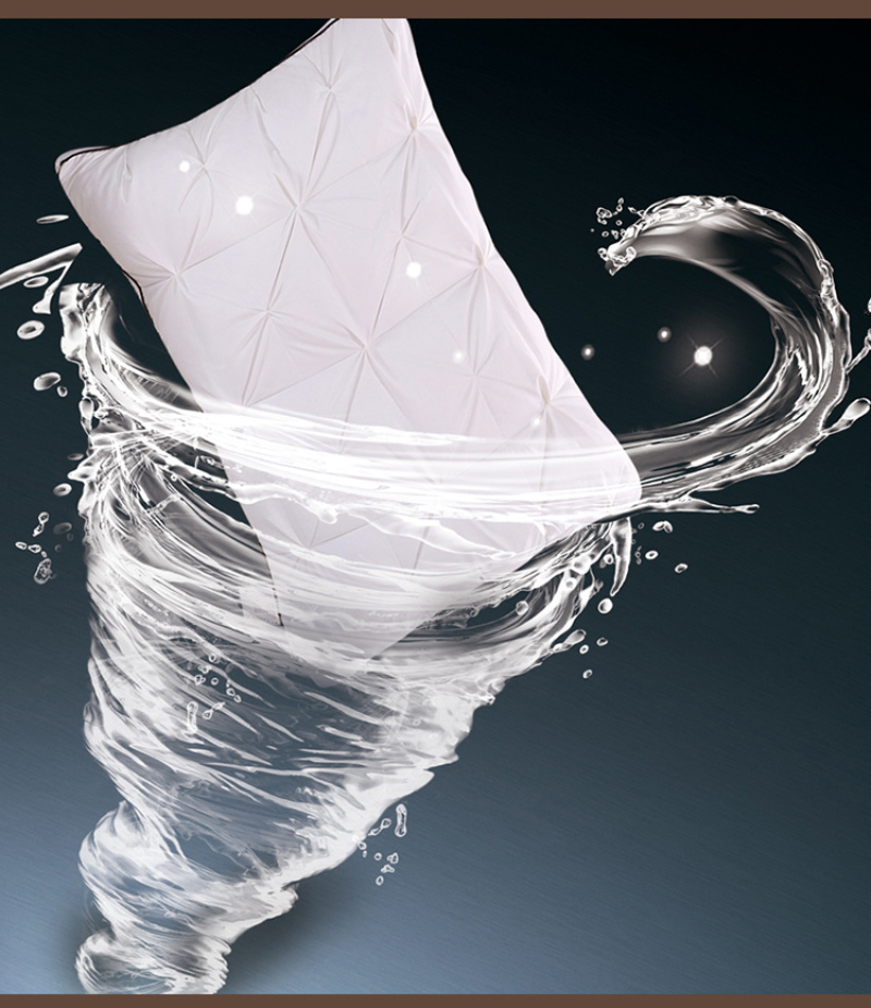 New all-cotton fiber twisted three-dimensional pillow core, down pillow core, duck slice and duck down three-dimensional pillow core, exclusively for foreign trade pic 5