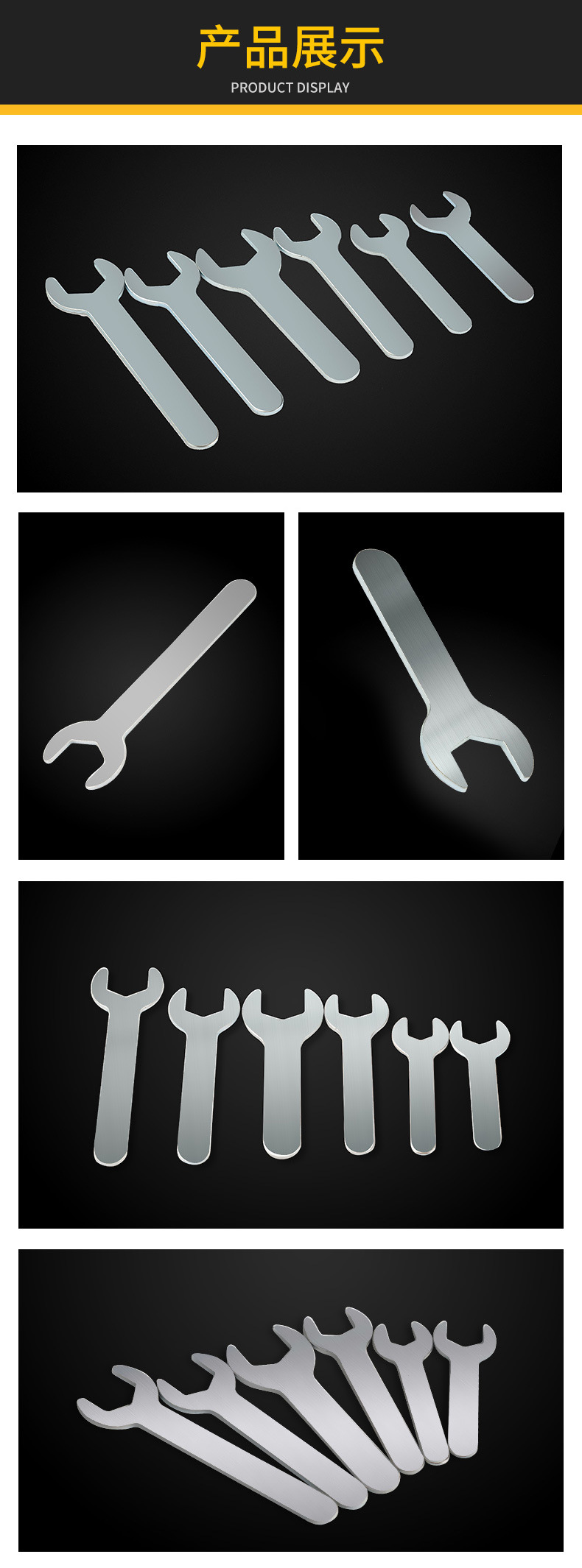 Factory wholesale open-end wrenches, thin and simple wrenches, sheet metal stamping single-head open-end wrenches, and hardware tools pic 35