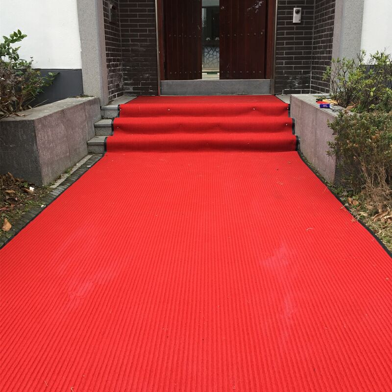 Yiwu Jietai PVC anti-slip floor mat, custom-made carpet, hotel corridor carpet, entrance hall double-striped foot mat wholesale pic 5