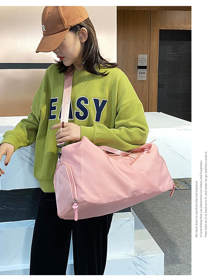 旅行包2022新款大容量旅行袋干湿分离健身包游泳包单肩斜跨包批发详情28
