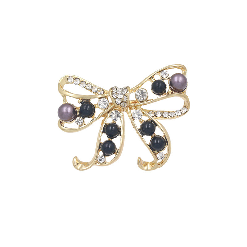 胸针 新款韩版时尚胸花 蝴蝶结别针 防走光领针女 服饰配饰品批发详情4