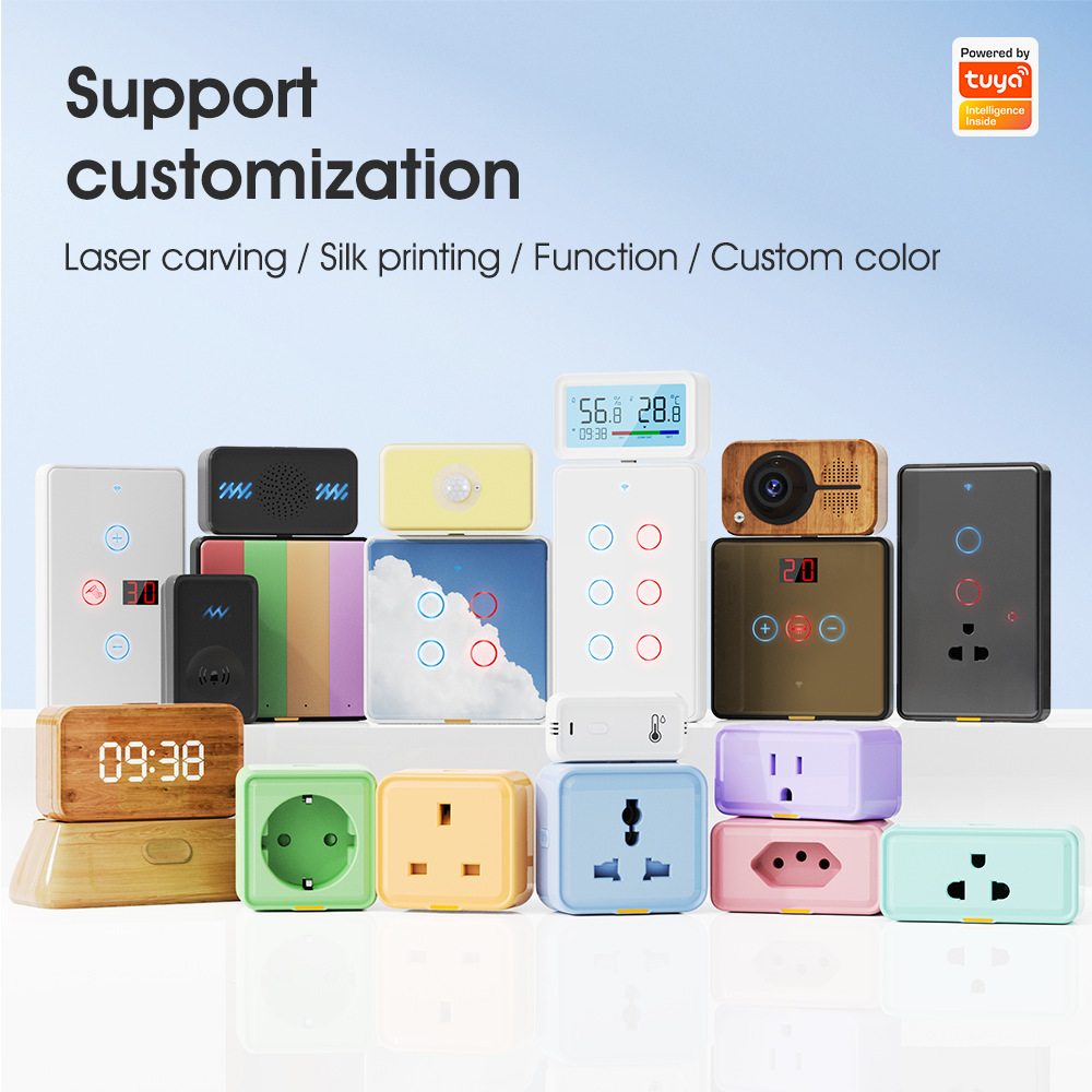 Tuya Smart Home WiFi/zigbee temperature and humidity sensor with time wireless electronic thermometer detection pic 23