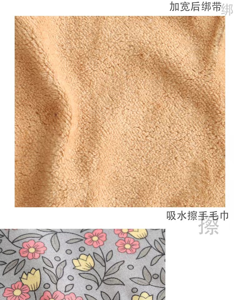 Cotton breathable summer half-length apron, stain-resistant and wear-resistant canvas, cute for girls, kitchen and catering special half-length waistband pic 6