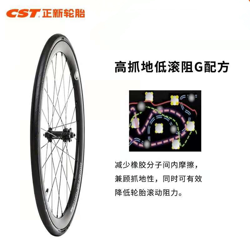 Cross-border CST Cheng Shin C3045 patterned 700×25 folding tire, ultra-clear puncture-resistant 120TPI road bike outer tire pic 6