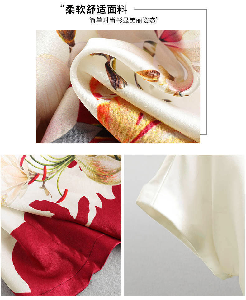 Wholesale of 2022 new Ice Silk positioning printed Mom's wear summer short-sleeved plus-size women's T-shirts for women pic 7