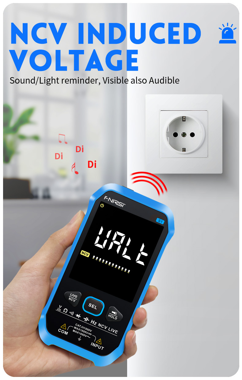 S1 multimeter digital high-precision fully automatic portable ultra-thin anti-burning digital display multimeter, electrician pic 13