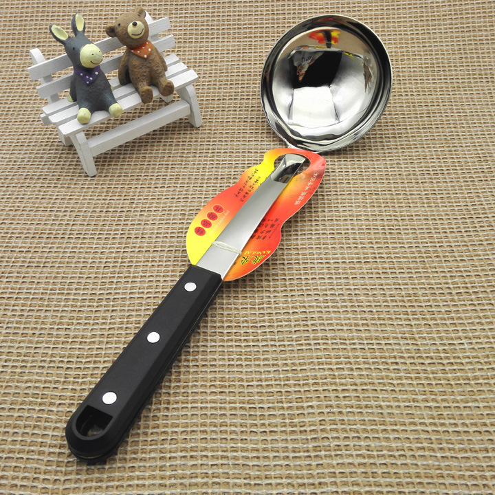 L1324 8722#加厚不锈钢锅勺 汤勺 炊具 厨房烹饪工具 义乌10元店详情3