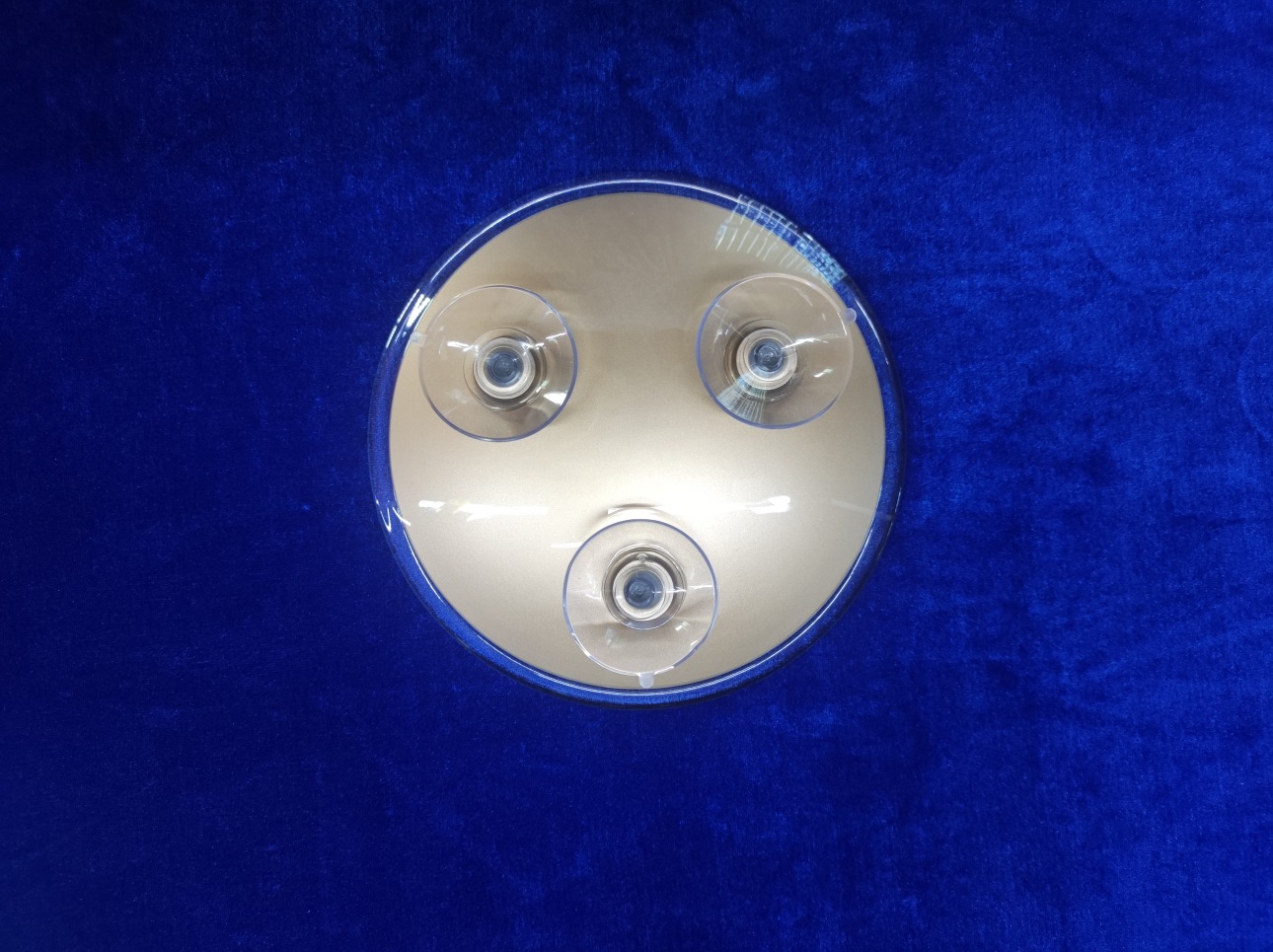 Factory direct supply three-suction φ162mm* 10/15/20x nail-free, convenient, cute, high-sided magnifying makeup mirror pic 2