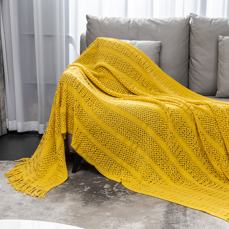 Cross-border blanket, office nap blanket, blanket, summer bed cover, sofa cover blanket, travel woven blanket pic 19