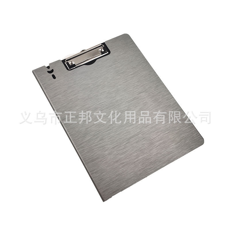 Factory direct sales of A4 foamed PP brushed texture writing board clips, vertical opening color double-opening plastic file folders, customizable pic 12