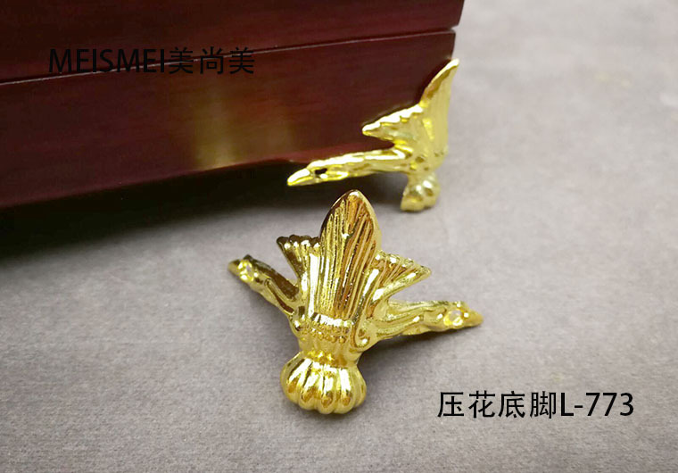 Antique base furniture, hardware base, wooden box, gift box, corner guard, alloy base, bronze color base, 1.2cm-3cm pic 25