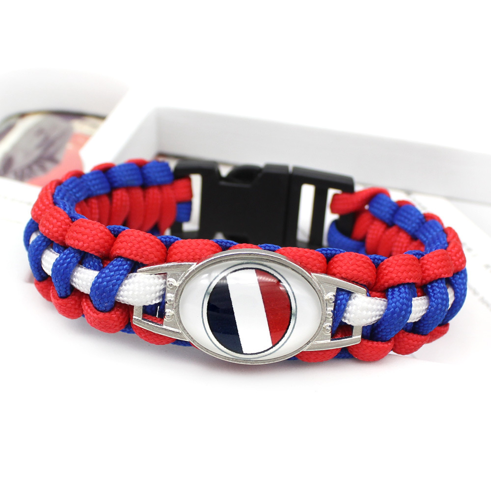 世界各国国旗手环 委内瑞拉 巴拉圭  国旗伞绳编织手链详情22