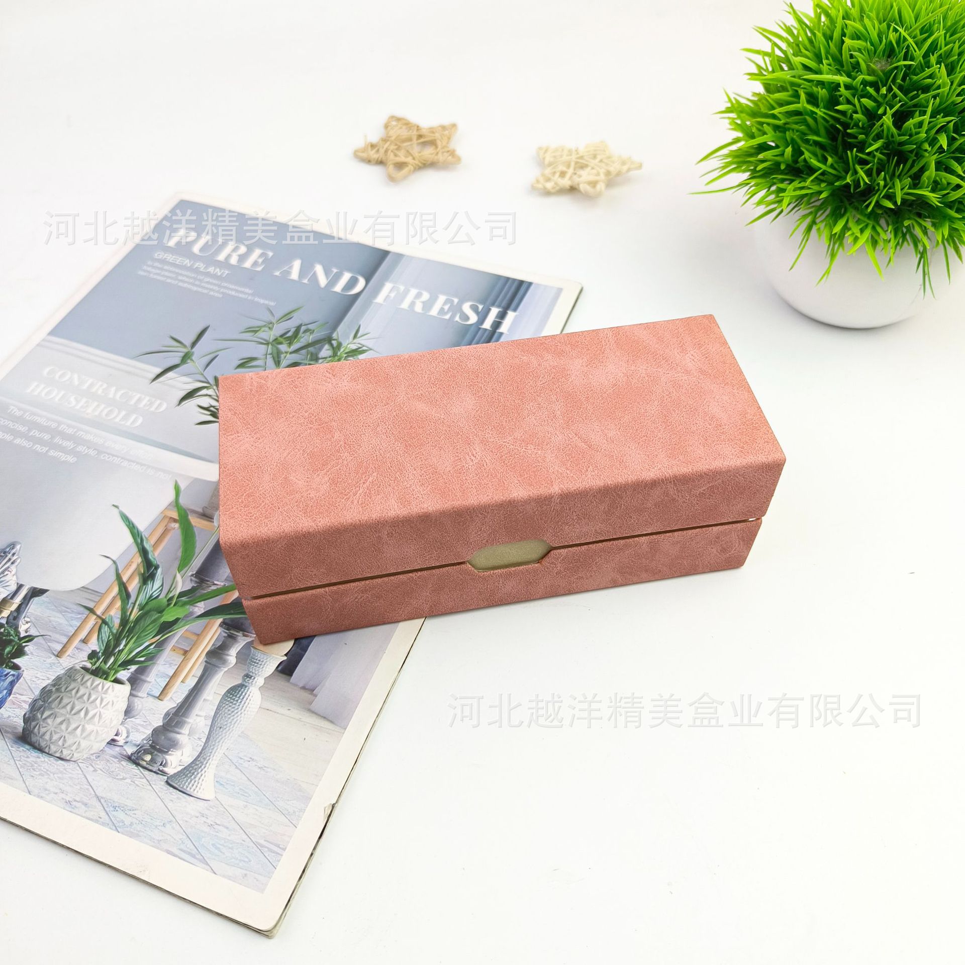 双层眼镜盒两幅装厂家批发大容量近视眼镜盒简约高级防压太阳镜盒详情6