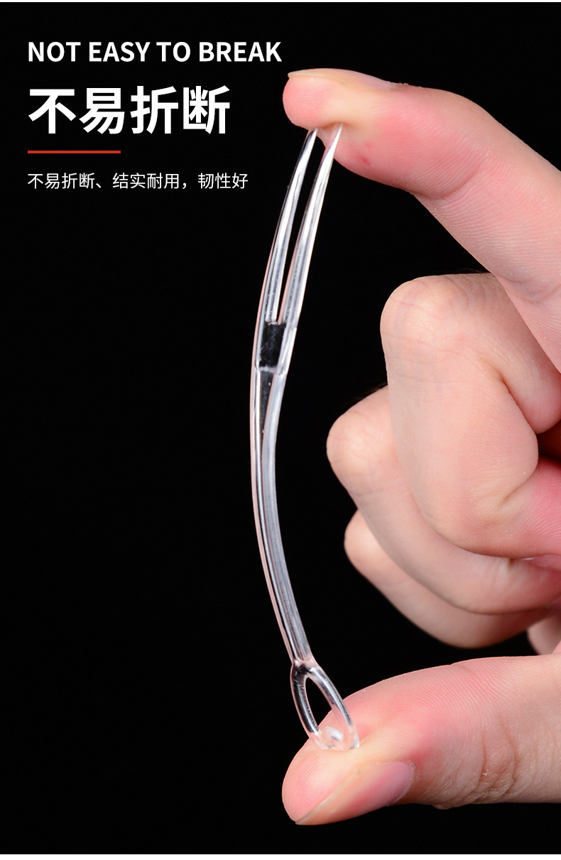 一次性水果叉家用小叉子塑料水果签插透明独立包装创意爱心叉批发详情7