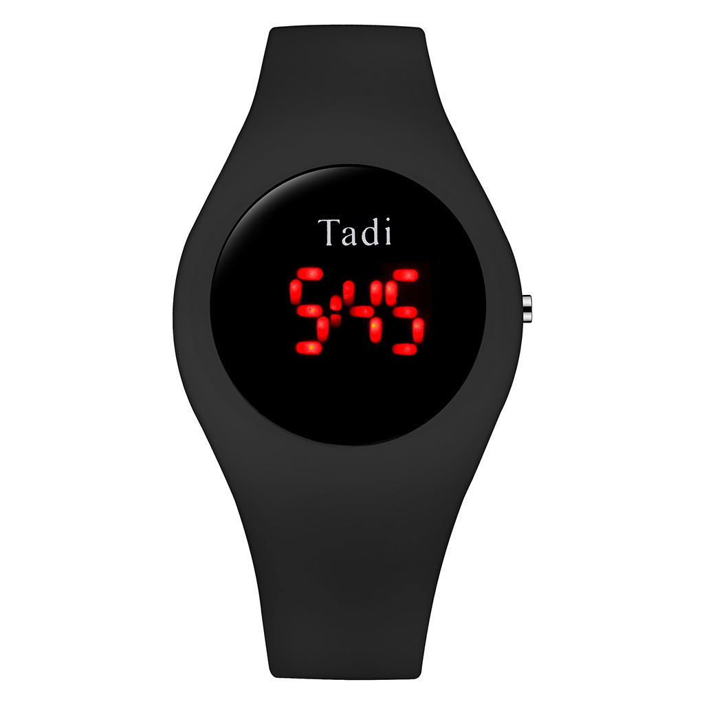 Tadi brand fashionable silicone student quartz watches, AliExpress best-selling silicone bright screen digital watches wholesale pic 8